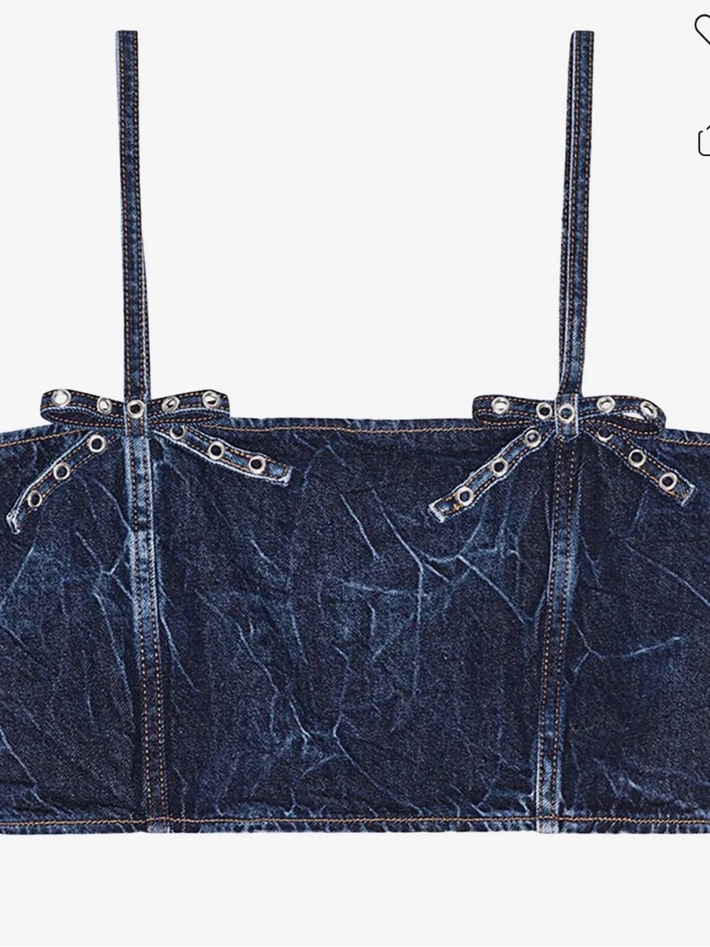 Ganni Marri Denim Crop Top